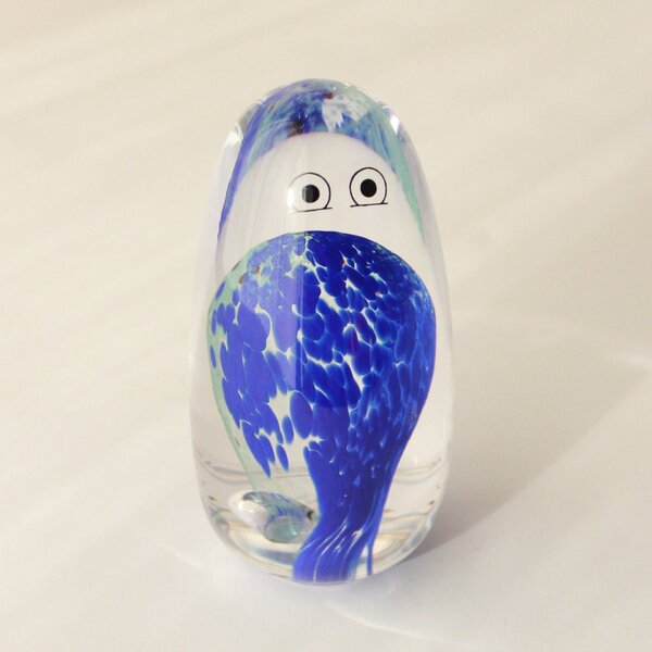 Skleněná figurka Crystal Blob Blue Bubble