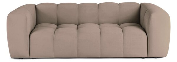 Taupe sametová pohovka 225 cm Cube – Bonami Selection