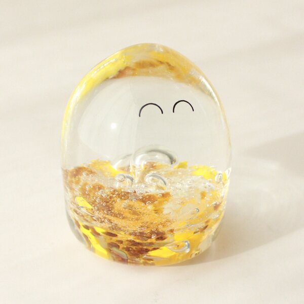 Skleněná figurka Crystal Blob Happy Bubbles