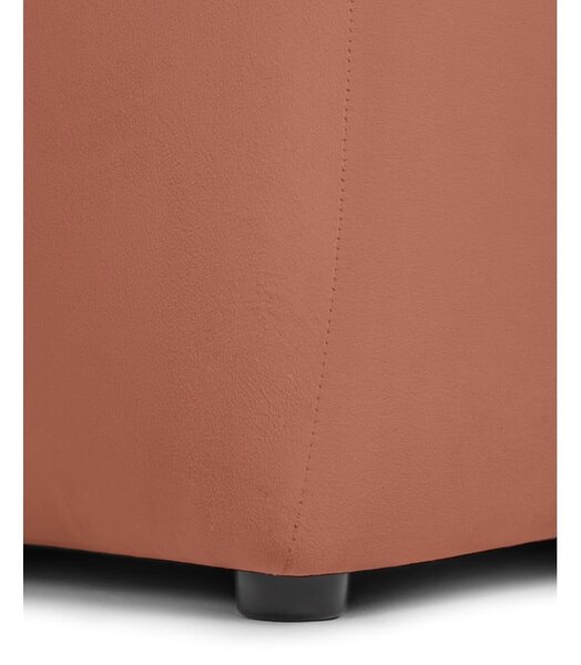 Sametová pohovka v terakotové barvě 225 cm Cube – Bonami Selection