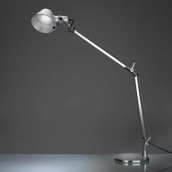 Stolní lampa Artemide, Tolomeo, stmívatelné, Metalická, Pracovna, Kov, Design