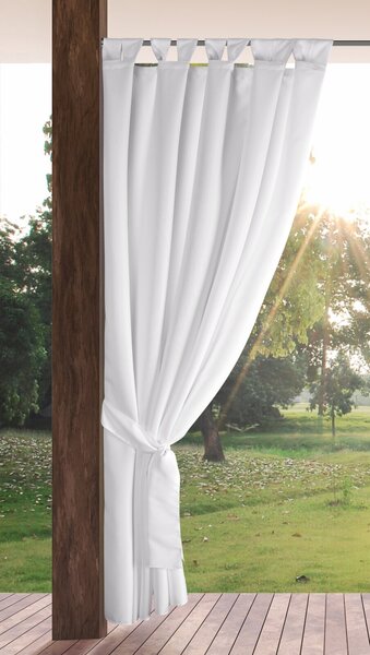 ZAHRADNÍ VODĚODOLNÝ ZÁVĚS NA POUTKÁCH GARDEN 155X220 CM BÍLÁ BS