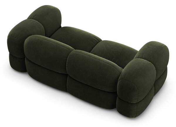 Zelená sametová pohovka 210 cm Loretto – Cosmopolitan Design