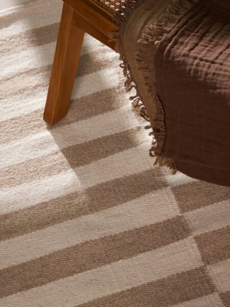 Oboustranný koberec Hanse Home Vika béžový / přírodní / bílý