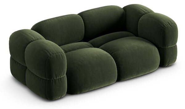 Zelená sametová pohovka 210 cm Loretto – Cosmopolitan Design