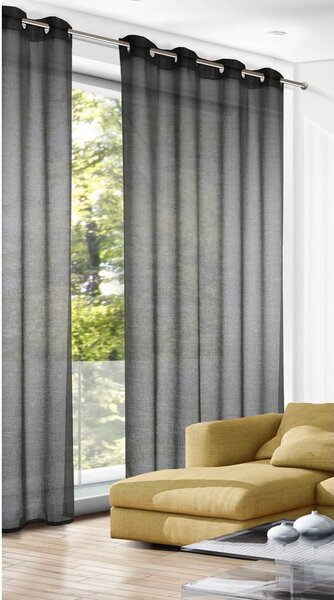 Antracitový závěs 140x245 cm Struktura Uni – Sehlbach