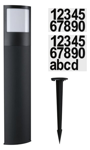 P 94514 LED stojací svítidlo Padea soumrakový senzor a pohybové čidlo pohybové čidlo teplá bílá IP44 847mm 3000K 8,5W 230V antracit umělá hmota - PAULMANN