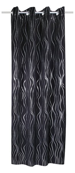 Černý závěs 135x245 cm Waves – Sehlbach