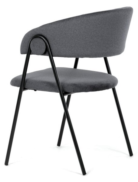 Jídelní židle sametová, šedá DCL-X7130 GREY2
