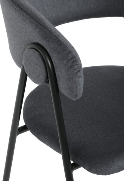Jídelní židle sametová, šedá DCL-X7130 GREY2
