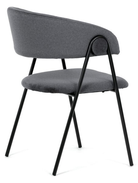 Jídelní židle sametová, šedá DCL-X7130 GREY2