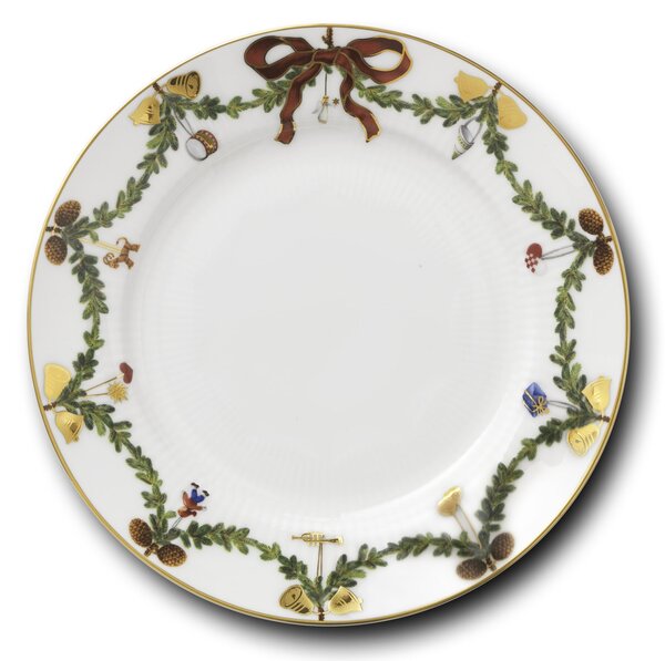 Porcelánový talíř Star Fluted Christmas 19 cm