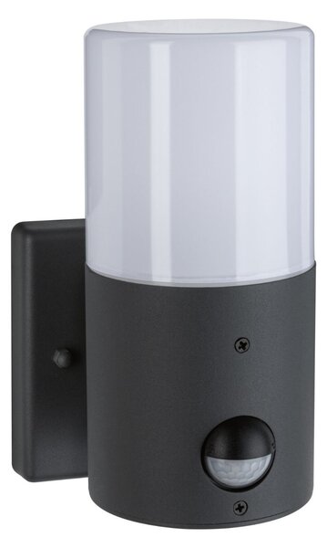 P 94648 Venkovní nástěnné svítidlo Tubs pohybové čidlo IP44 kruhové 105x130mm max. 15W 230V šedá mat kov/umělá hmota - PAULMANN