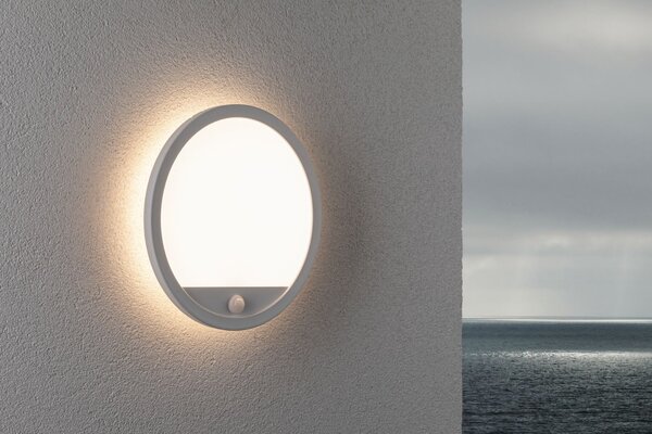 P 94662 LED venkovní panel Lamina vč. pohybové čidlo IP44 kruhové 280mm 3000K 14,5W 230V bílá umělá hmota - PAULMANN