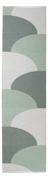 Zelený vnitřní a venkovní běhoun 70x270 cm Hill Army Misty Mint – Pappelina