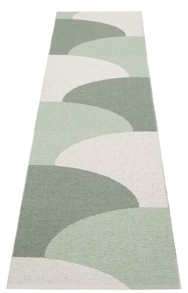 Zelený vnitřní a venkovní běhoun 70x270 cm Hill Army Misty Mint – Pappelina
