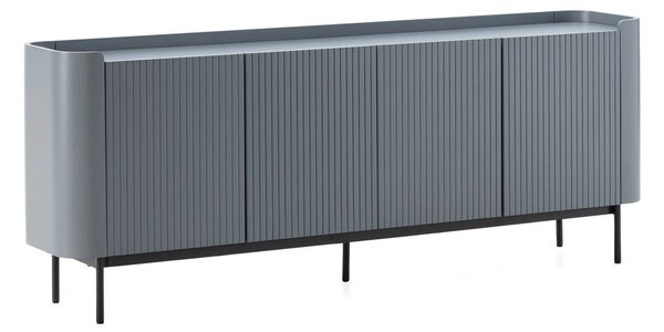 Šedomodrá komoda 200x80x40 cm Willa – MOME