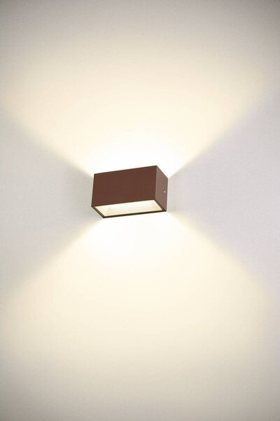 LA 1005154 SITRA M WL UP/DOWN venkovní LED nástěnné přisazené svítidlo rezavé CCT switch 3000/4000 K - BIG WHITE (SLV)