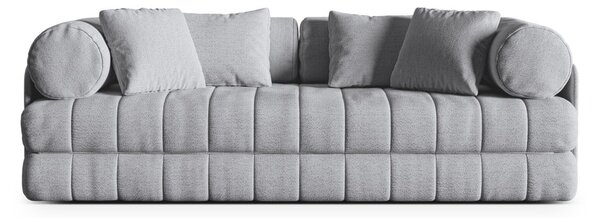 Světle šedá rozkládací pohovka z textilie bouclé 206 cm Kemi – Cosmopolitan Design