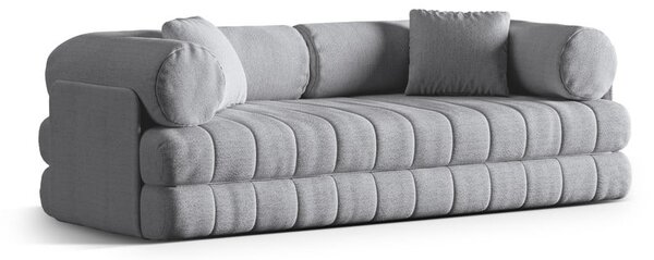 Světle šedá rozkládací pohovka z textilie bouclé 206 cm Kemi – Cosmopolitan Design