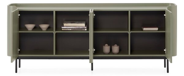 Zelená komoda 200x80x40 cm Willa – MOME
