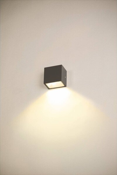 LA 1005148 SITRA S WL SINGLE venkovní LED nástěnné přisazené svítidlo, antracit, CCT switch 3000/4000 K - BIG WHITE (SLV)