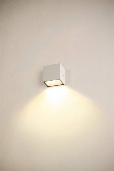 LA 1005149 SITRA S WL SINGLE venkovní LED nástěnné přisazené svítidlo bílé CCT switch 3000/4000 K - BIG WHITE (SLV)