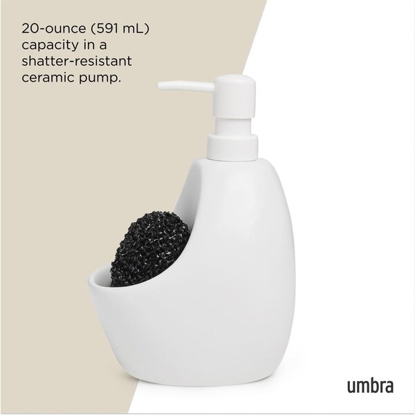 Bílý keramický dávkovač mýdla 590 ml Joey – Umbra