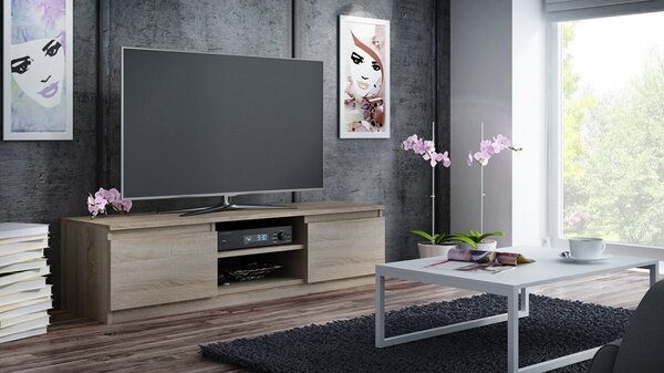 TV skříňka Musecalo 140 (dub sonoma). Akce -22%