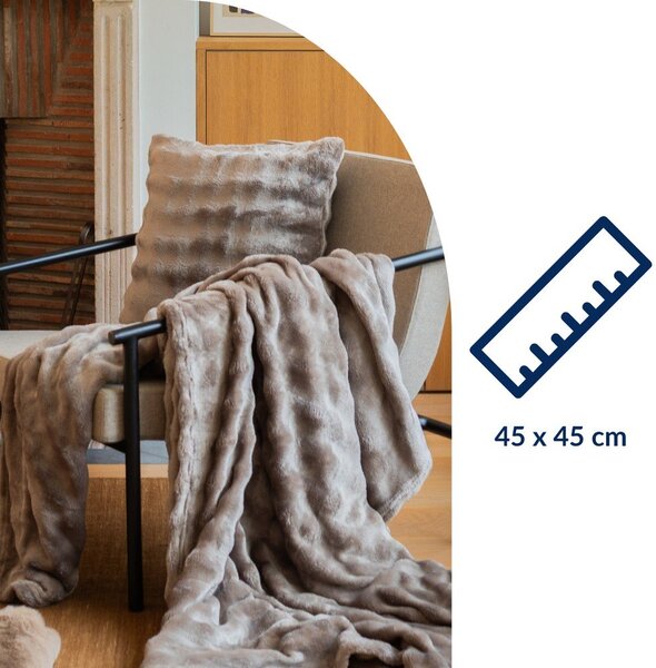 Dekorační polštář z mikroplyše 45x45 cm Wave – Tiseco Home Studio