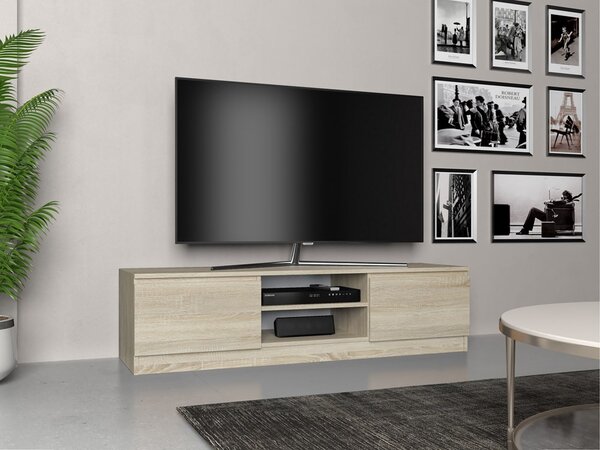 TV skříňka Musecalo 140 (dub sonoma). Akce -22%