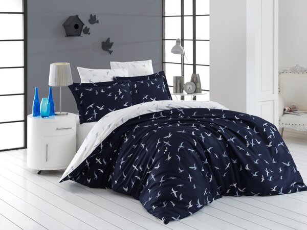 Povlečení Satén 140x200, 70x90cm Liberta blue