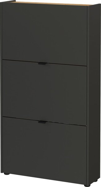 Antracitová předsíňová sestava 101x200x22 cm Ameca – Germania