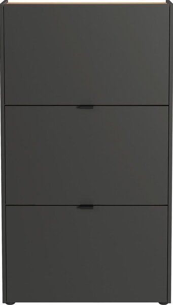 Antracitová předsíňová sestava 101x200x22 cm Ameca – Germania