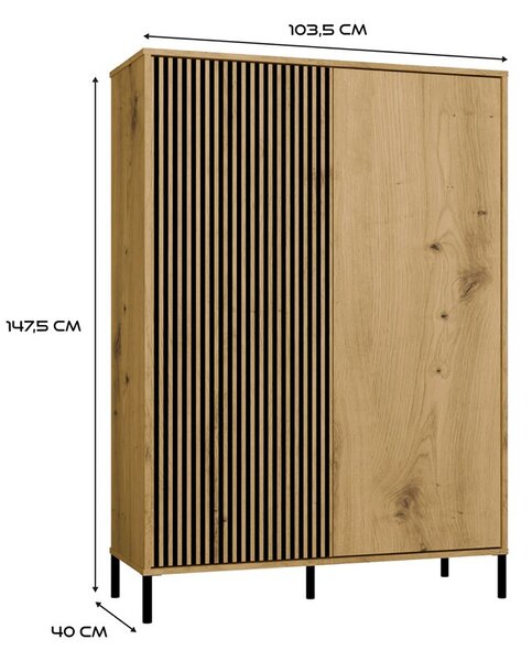 Skříňka Kamarussa Slim 3 (dub artisan). Akce -20%