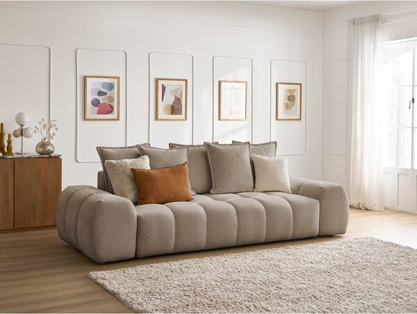 Taupe žinylková pohovka 278 cm Everest – Bobochic Paris