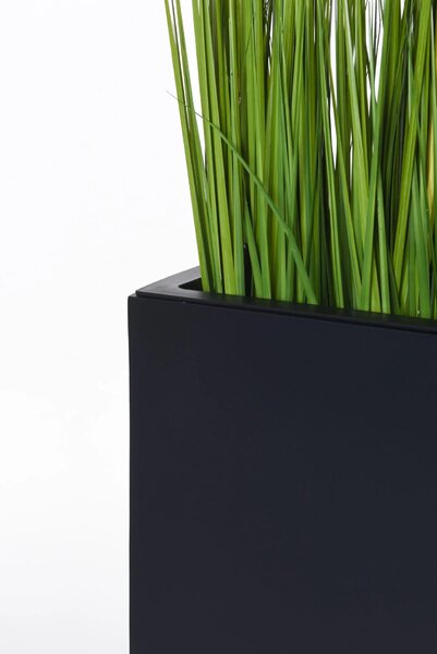 Dělící květináč ELEMENTO, sklolaminát, šířka 117 cm, antracit