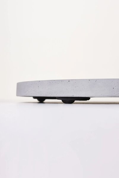 Podložka MOVO, umělý kámen, ø 36 cm, šedá