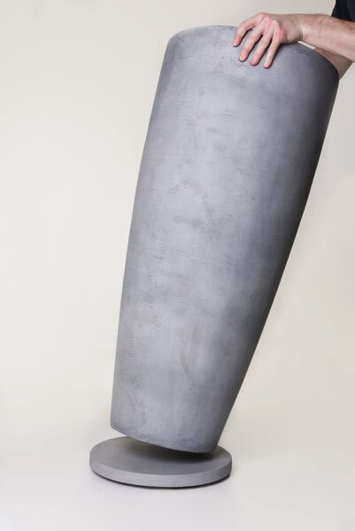 Podložka MOVO, umělý kámen, ø 36 cm, šedá
