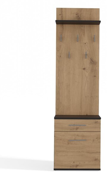 Předsíňová sestava Dialogos 2 (antracit + dub artisan)