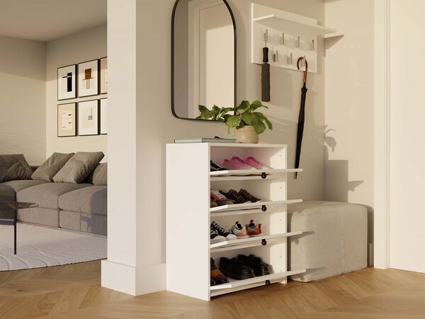 Botník (skříňka na boty) Lentos 1 (bílá). Akce -20%