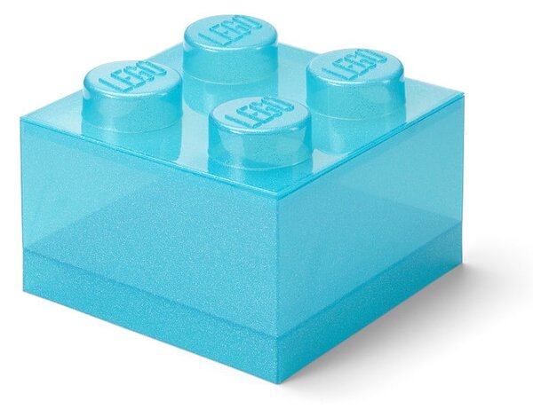 Světle modrý plastový dětský úložný box 25x25x18 cm – LEGO®