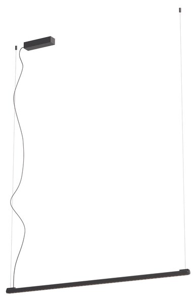 Redo Závěsné LED lineární svítidlo CRISP 36W, š. 120 cm, stmívatelné Barva: Stříbrná-kávová, Barva světla: 2700K