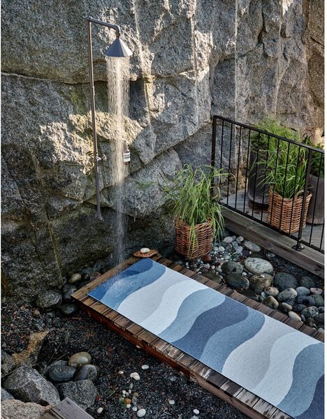 Modrý vnitřní a venkovní běhoun 70x300 cm Urvi Water – Pappelina