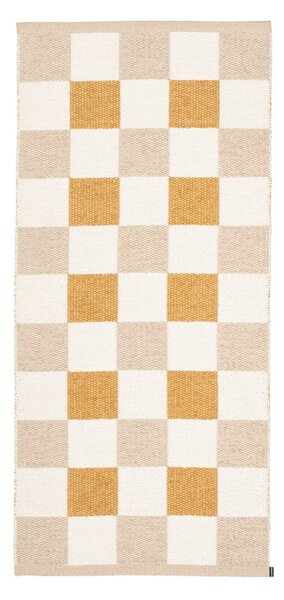 Okrově žluto-béžový vnitřní a venkovní běhoun 70x160 cm Pix Vanilla Ochre – Pappelina