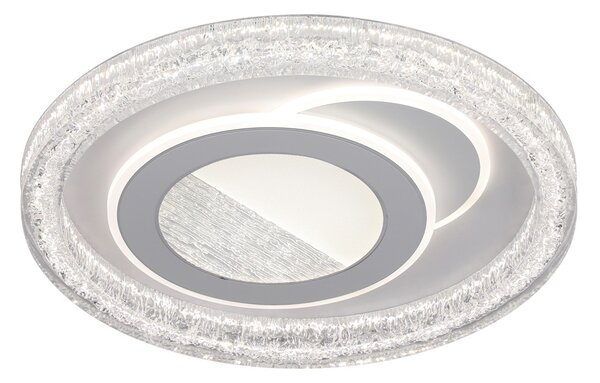 Italux PLF-54182R-WH LED přisazené stropní svítidlo Tempio | 55W integrovaný LED zdroj | 6875lm | 3000+4000+6500K | dálkové ovládání | stmívač | bílá