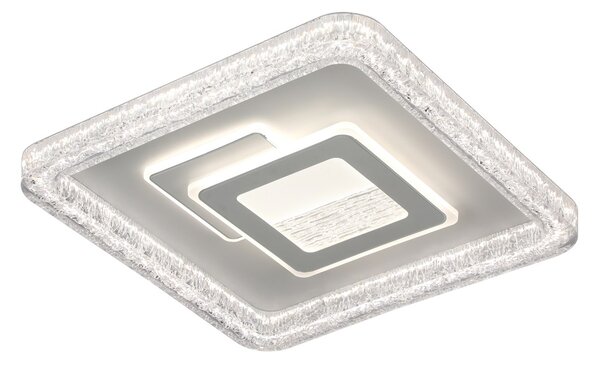 Italux PLF-54182S-WH LED přisazené stropní svítidlo Tempio | 55W integrovaný LED zdroj | 6875lm | 3000+4000+6500K | dálkové ovládání | stmívač | bílá