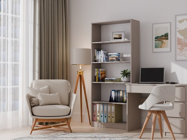 Regál Refarencios 4 (světlohnědá). Akce -20%