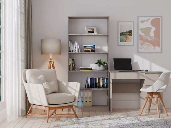 Regál Refarencios 4 (světlohnědá). Akce -20%