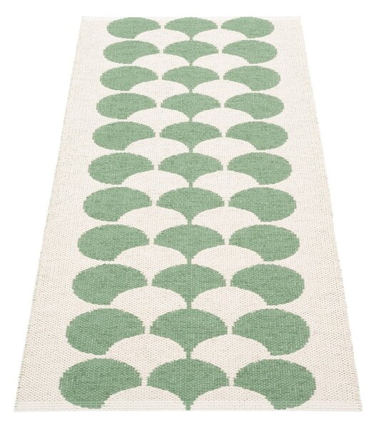 Zeleno-krémový vnitřní a venkovní běhoun 70x150 cm Poppy Oregano – Pappelina